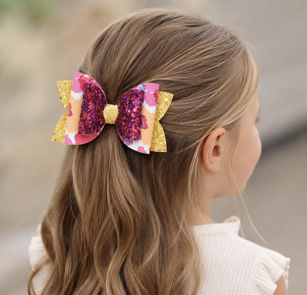 Green Velvet Sailor Bow