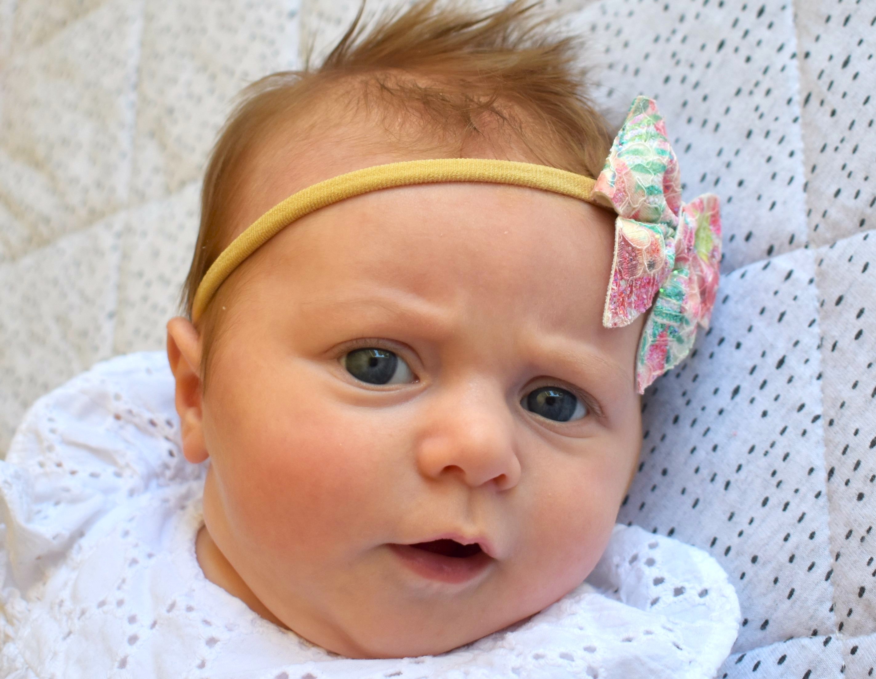 Glitter Lace Sailor Bow Headband