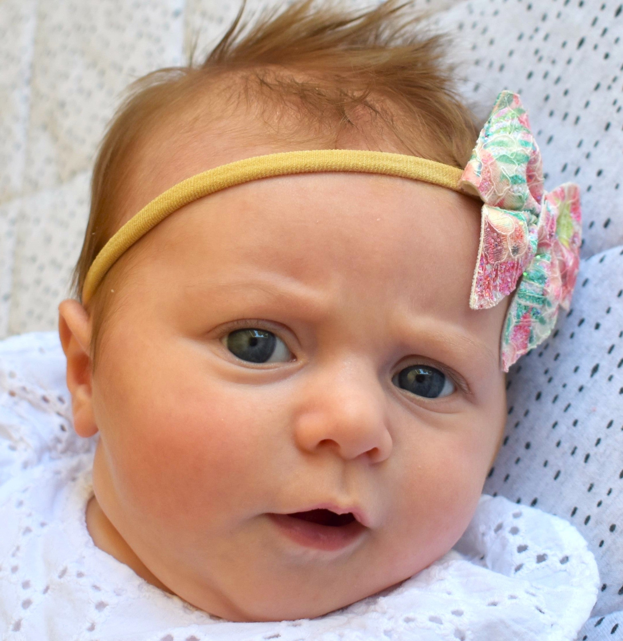 Glitter Lace Sailor Bow Headband