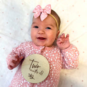 Pink Polka Dot Sailor Bow Headband