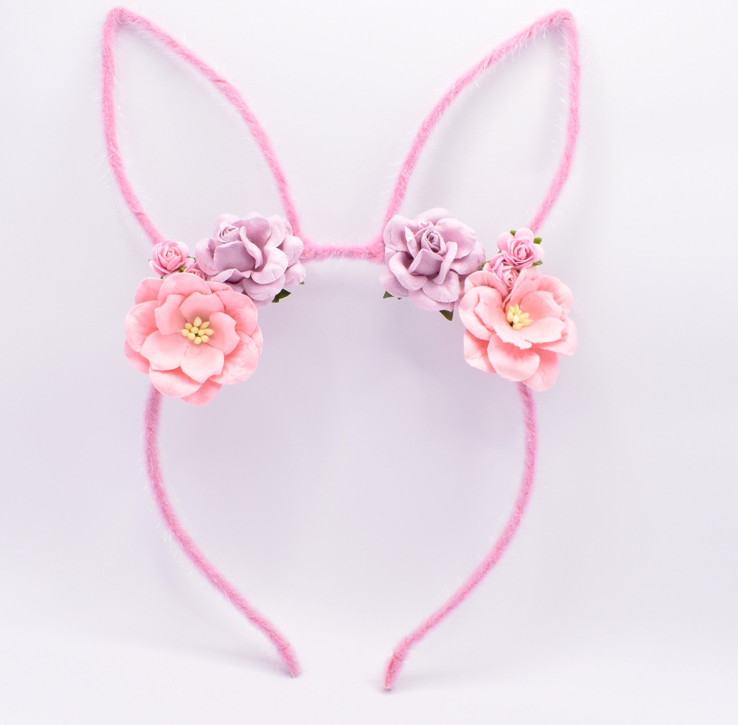 Floral Easter Bunny Ears Headband