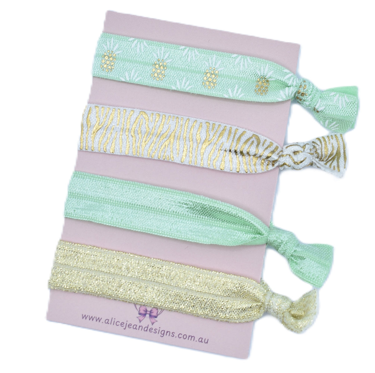 Set of 4 Elastic Hair Ties