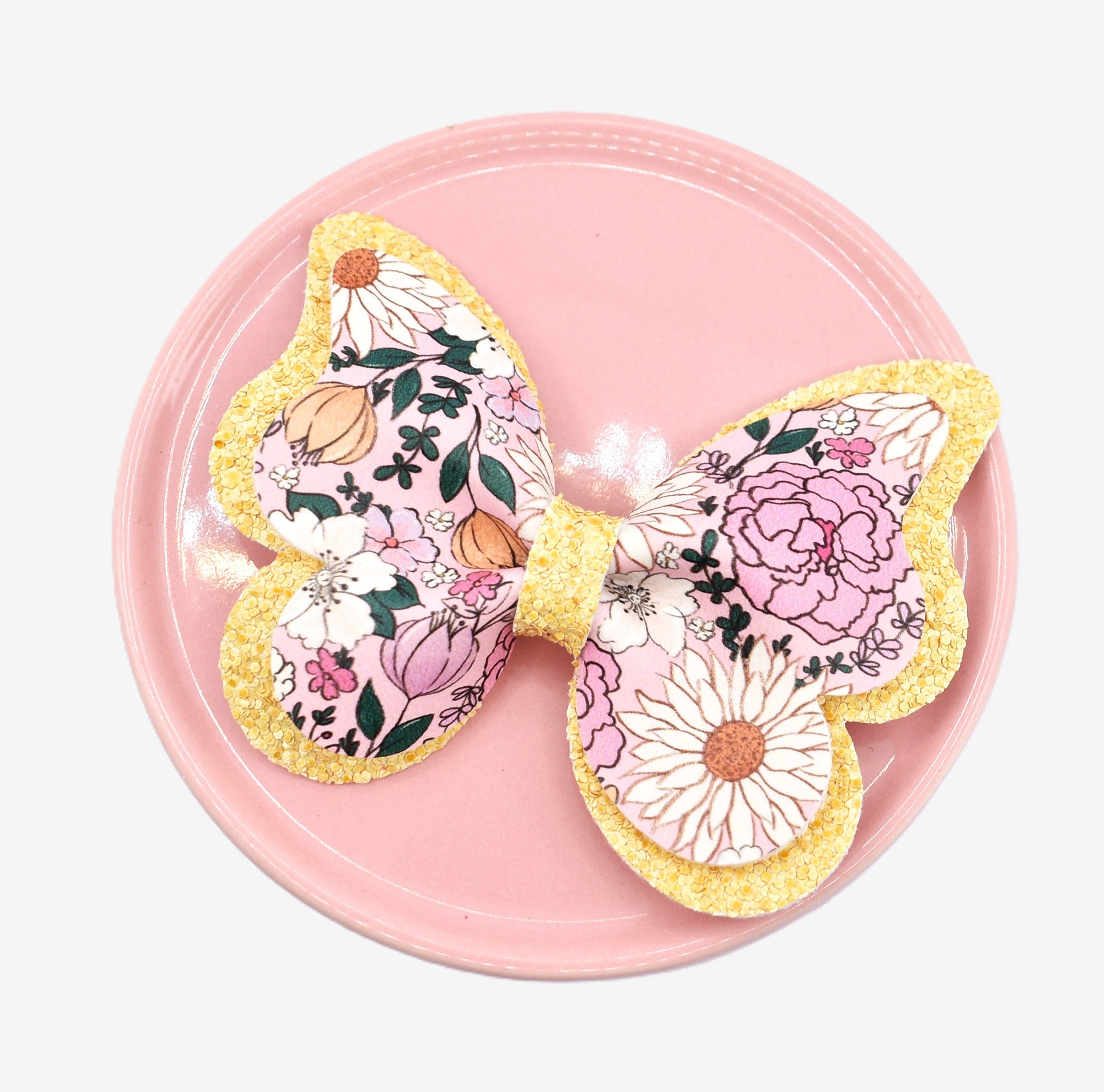 Butterfly Hair Clip - yellow