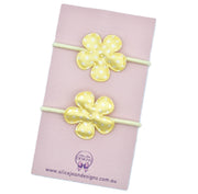 Mini Hair Ties - Yellow Flowers
