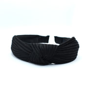 Fabric Knot Headband - Black