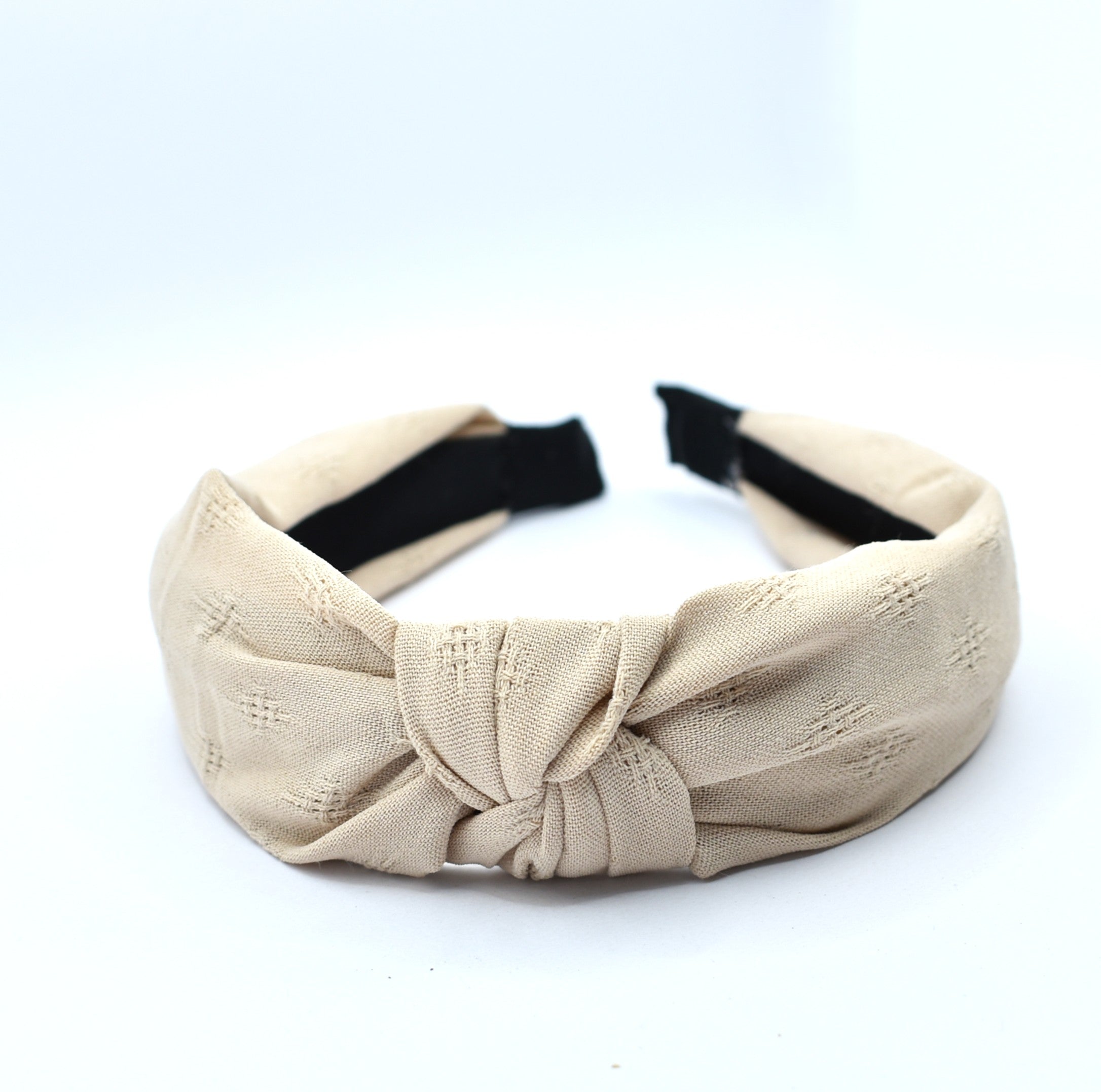 Fabric Knot Headband - Beige