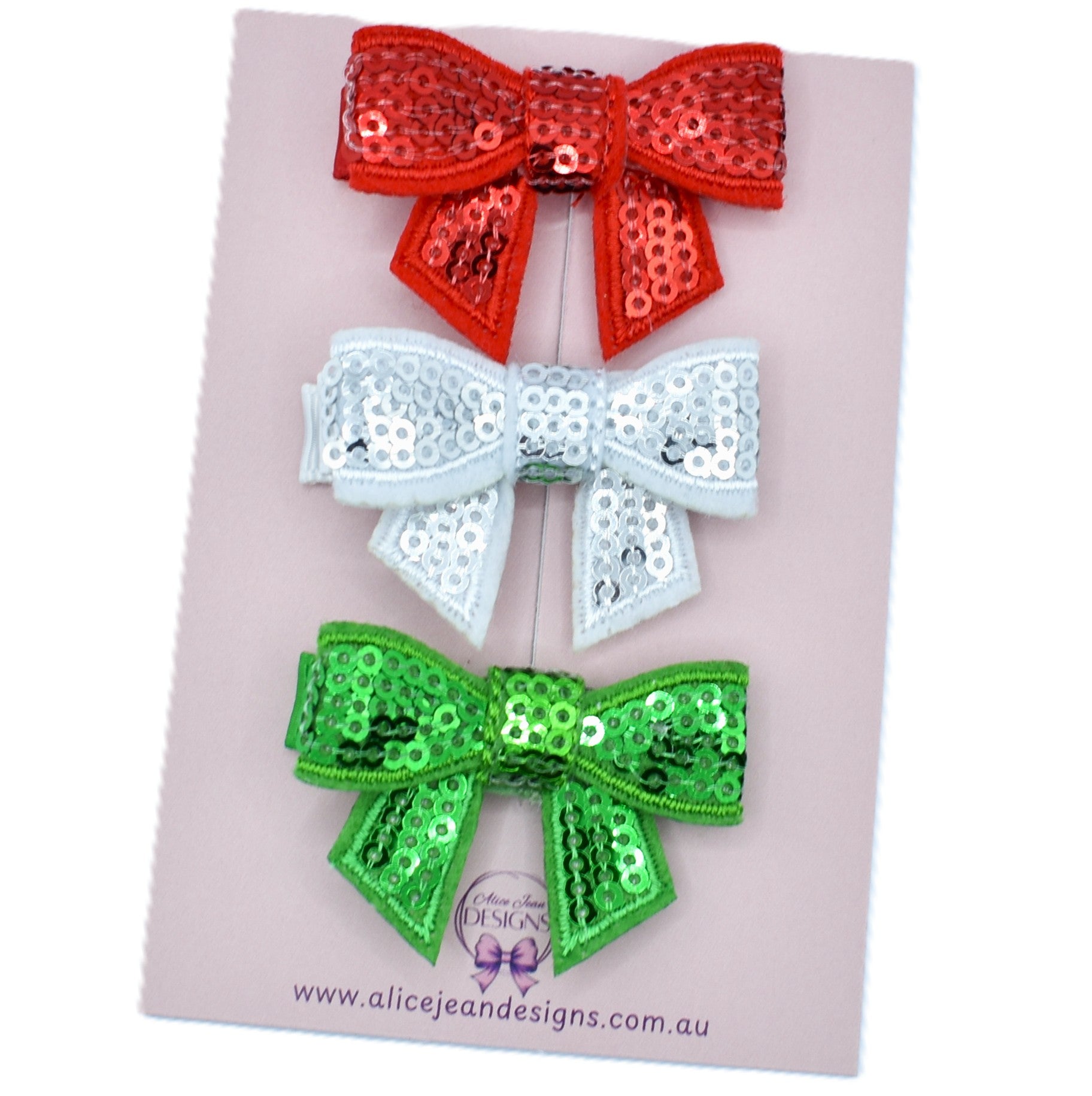 Christmas Sequin Bows