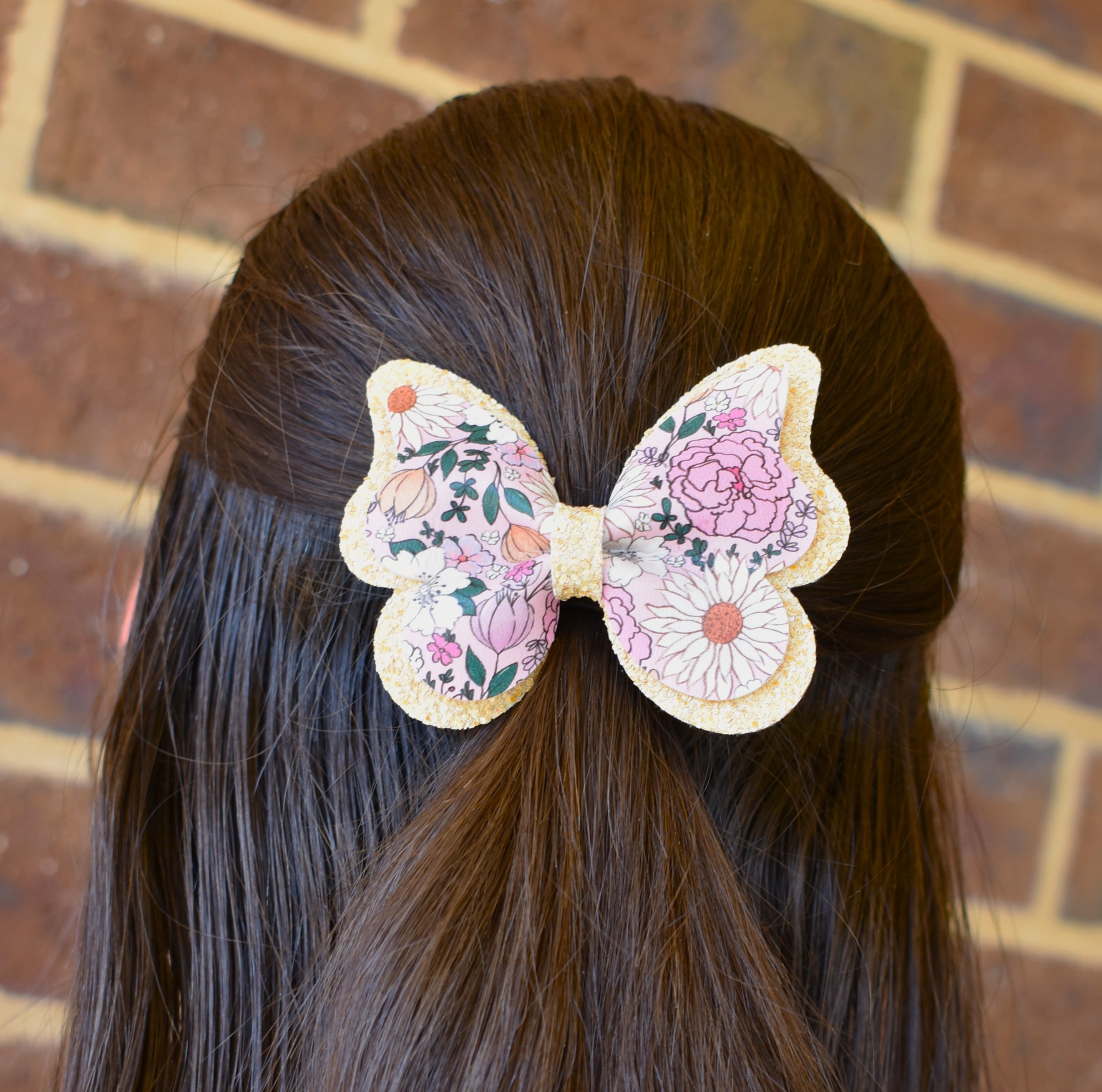 Butterfly Hair Clip - yellow