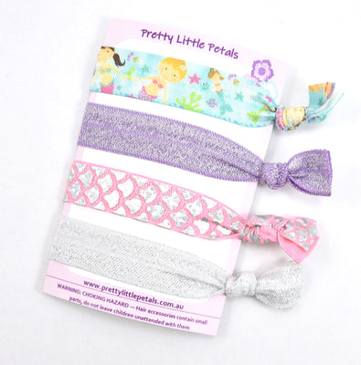 Set of 4 Elastic Hair Ties