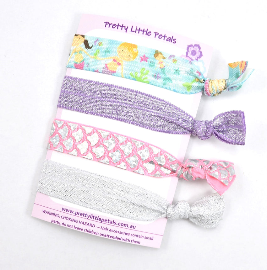 Set of 4 Elastic Hair Ties