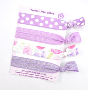 Set of 4 Elastic Hair Ties