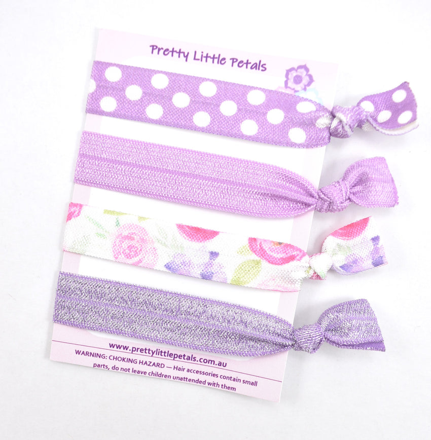 Set of 4 Elastic Hair Ties