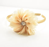 Flower Headband - tan