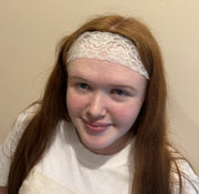 Lace Headband, beige - teen/ladies/womens