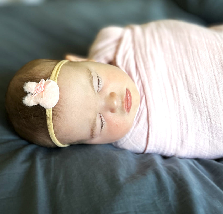 Pink Fluffy Bunny Face Headband