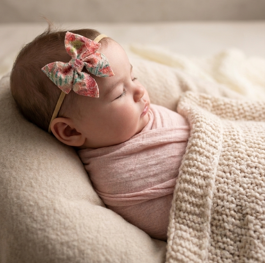 Glitter Lace Sailor Bow Headband