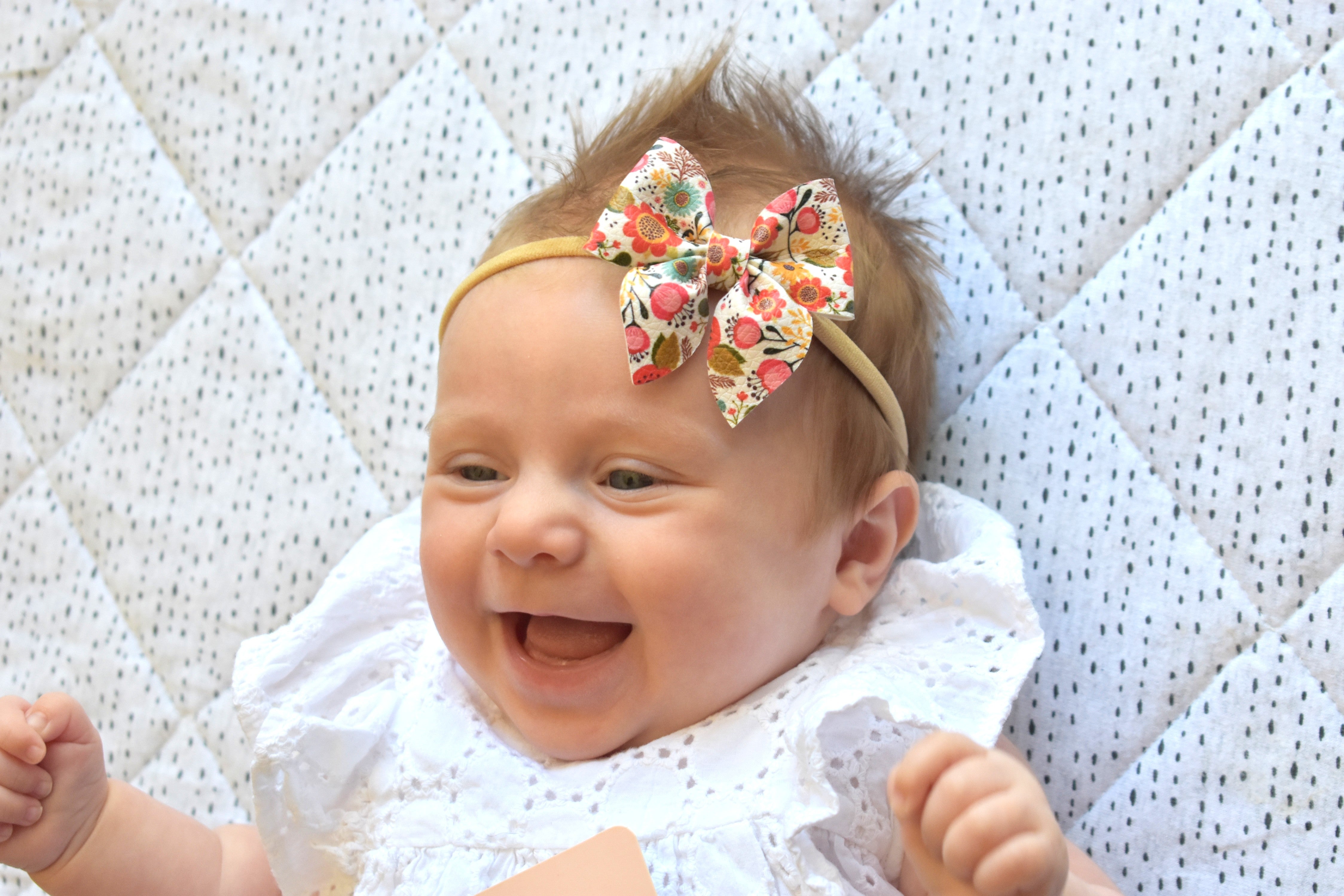 Floral Sailor Bow Headband