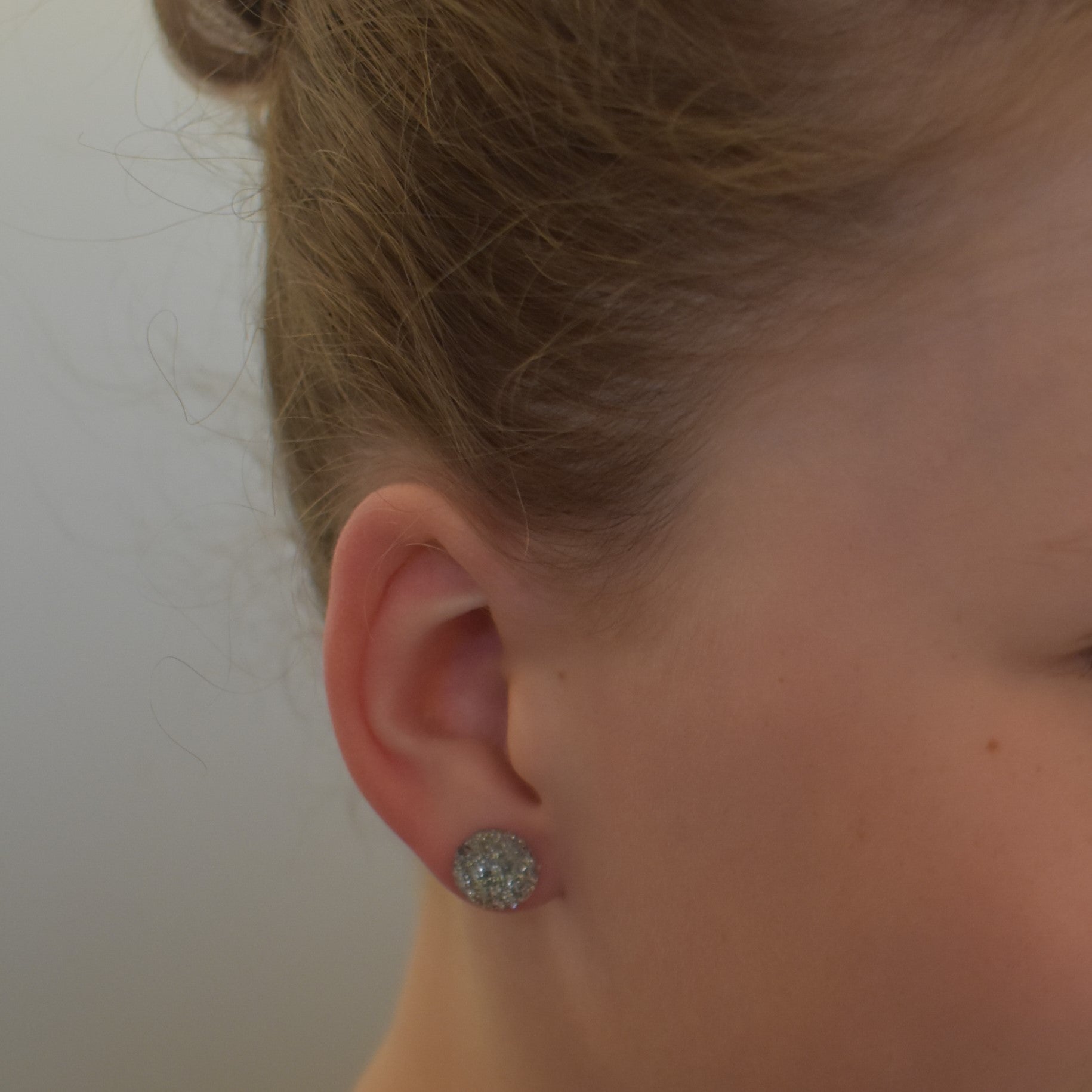 Earrings - gold/silver glitter