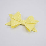 Sophia Bow Hair Clip - Matte Glitter