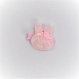 Pink Fluffy Bunny Face Hair Clip